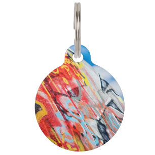 planet graffiti pet tag