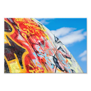 planet graffiti photo print