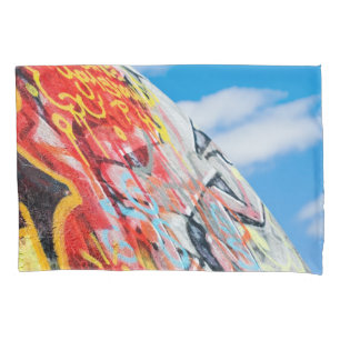 planet graffiti pillowcase