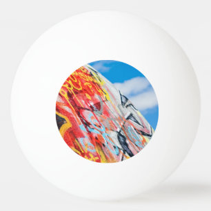 planet graffiti ping pong ball