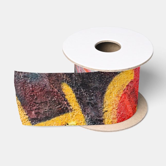 planet graffiti satin ribbon (Spool)