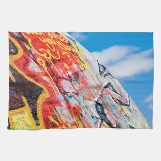 planet graffiti tea towel (Horizontal)