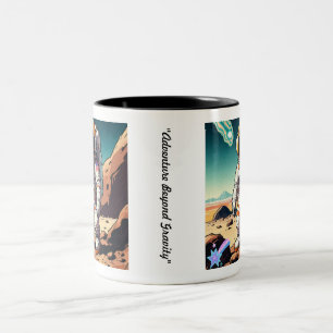 "Planet Hopper" Two-Tone Coffee Mug