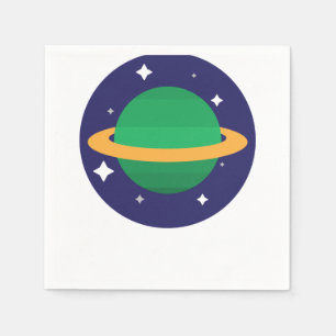 planet in space napkin