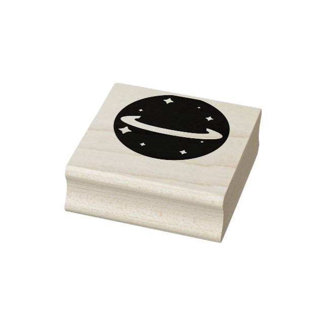 planet in space rubber stamp (Stamp)