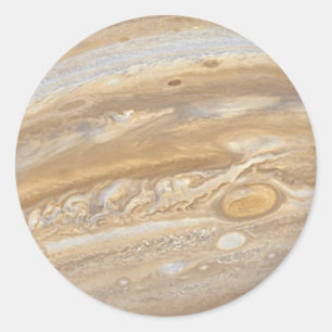 Planet Jupiter Classic Round Sticker