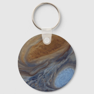 Planet Jupiter Great Red Spot Key Ring