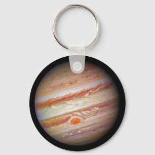 PLANET JUPITER ` red spot head on (solar system) ~ Key Ring