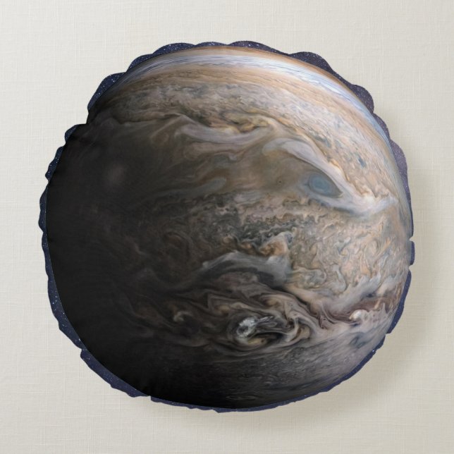 Planet Jupiter Round Cushion (Front)