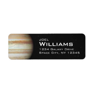 Planet Jupiter Solar System Space Return Address Return Address Label