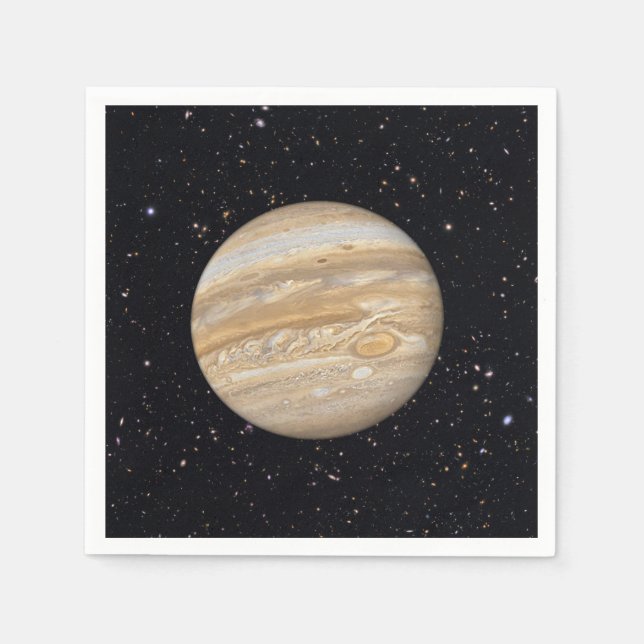 Planet Jupiter Starry Sky Napkins (Front)