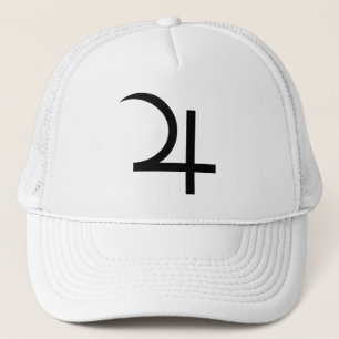 Planet Jupiter Symbol (black) Trucker Hat
