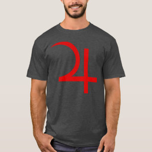 Planet Jupiter Symbol (red) T-Shirt
