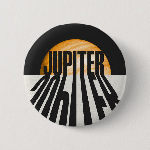Planet Jupiter with Shadow 6 Cm Round Badge