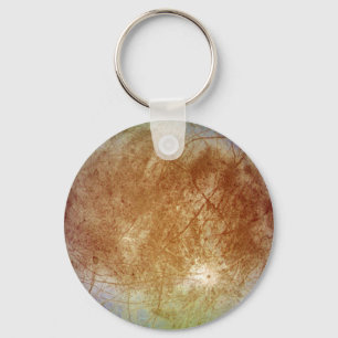 PLANET JUPITER'S MOON EUROPA (solar system) ~ Key Ring
