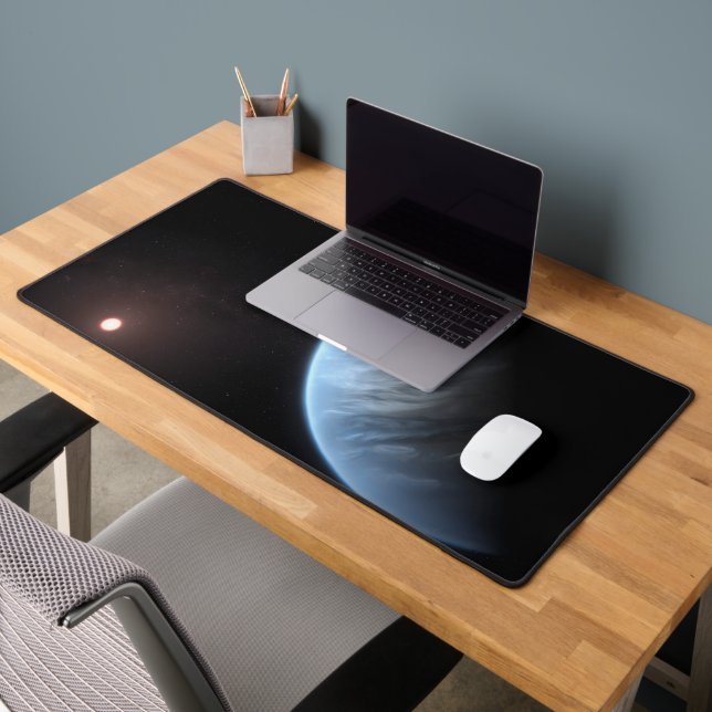 Planet K2-18b, Host Star And Accompanying Planet. Desk Mat (Office 2)