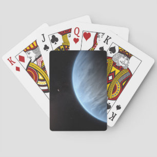 Planet K2-18b, Host Star And Accompanying Planet. Playing Cards