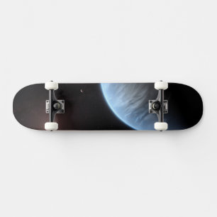 Planet K2-18b, Host Star And Accompanying Planet. Skateboard