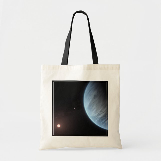 Planet K2-18b, Host Star And Accompanying Planet. Tote Bag (Front)