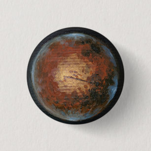 Planet Mars 3 Cm Round Badge