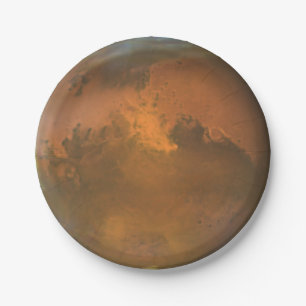 Planet Mars 7 in. Paper Plates