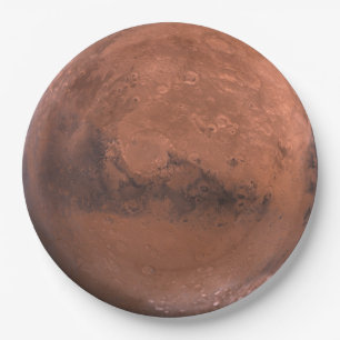 Planet Mars Astronomy Disposable Paper Plates