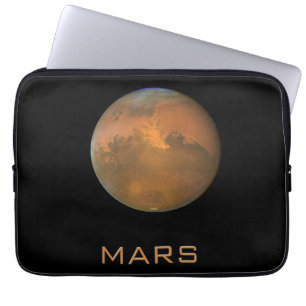 Planet Mars Full Orange View Laptop Sleeve