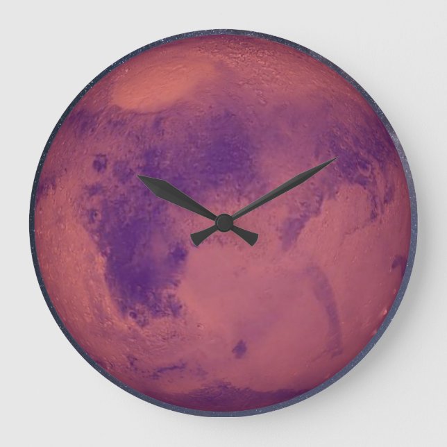 Planet Mars Large Clock (Front)