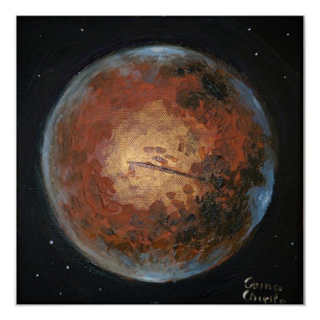 Planet Mars Poster (Front)
