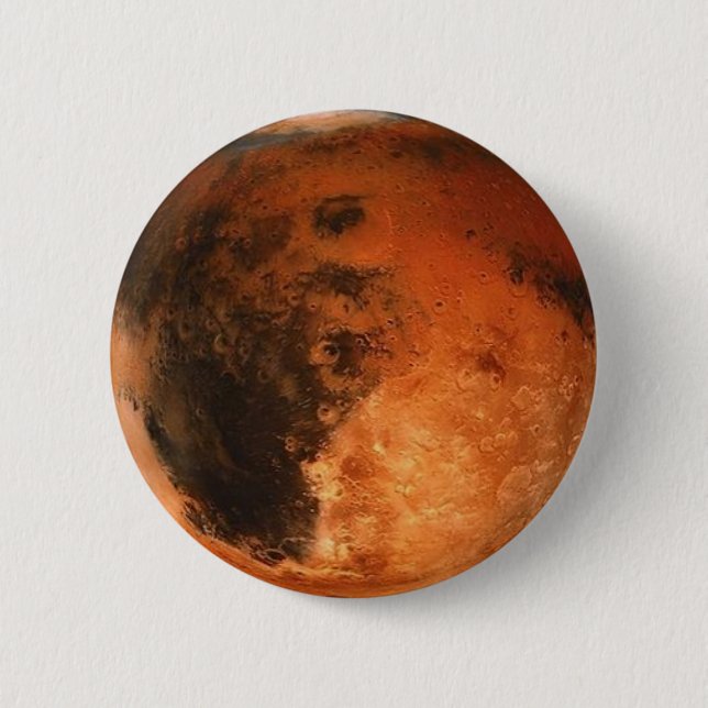 PLANET MARS (solar system) ~ 6 Cm Round Badge (Front)