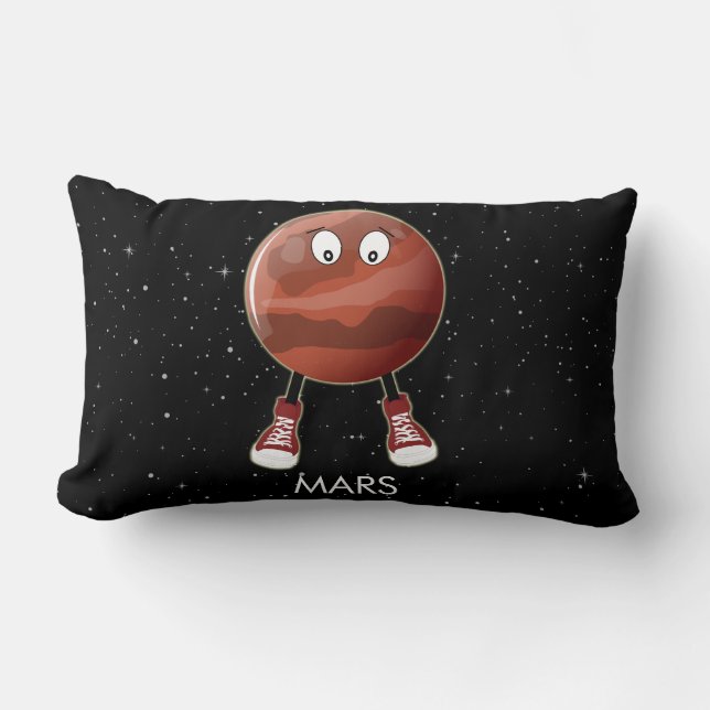 Planet Mars & Stars Lumbar Cushion (Front)