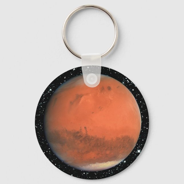 PLANET MARS true colour star background ~ Key Ring (Front)