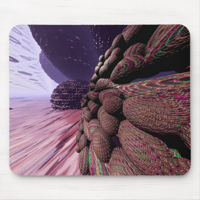 Planet Mars. Walls of buildings Mouse Pad (Front)
