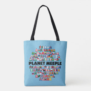 Planet Meeple, Black Text Tote