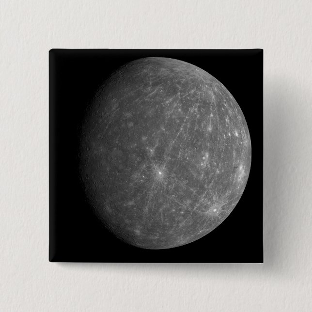 Planet Mercury 15 Cm Square Badge (Front)