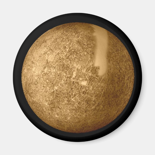 Planet Mercury Astronomy Collector Magnet (Front)