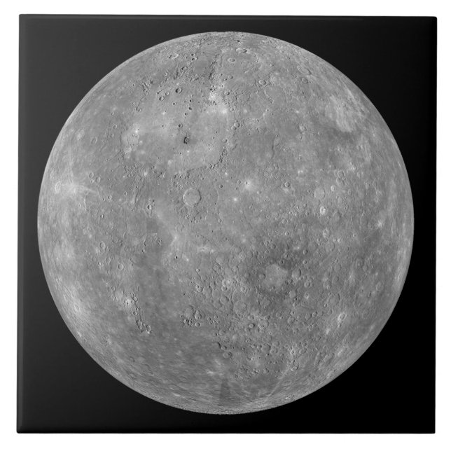 Planet Mercury Ceramic Tile (Front)
