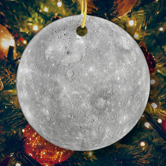 Planet Mercury Christmas Tree Ceramic Ornament (Creator Uploaded)