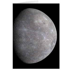 Planet Mercury in space