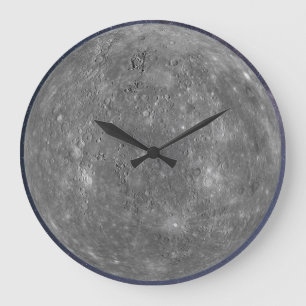 Planet Mercury Large Clock