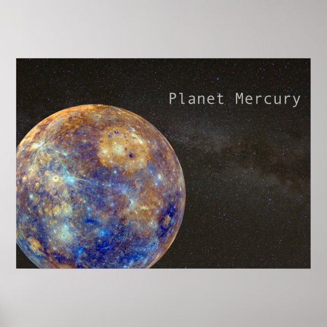 Planet Mercury Poster (Front)