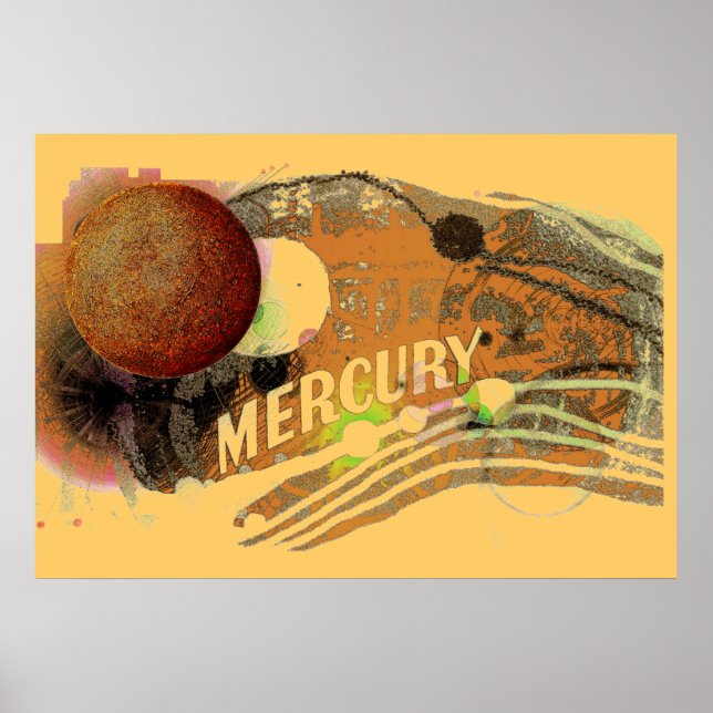 Planet Mercury Poster (Front)