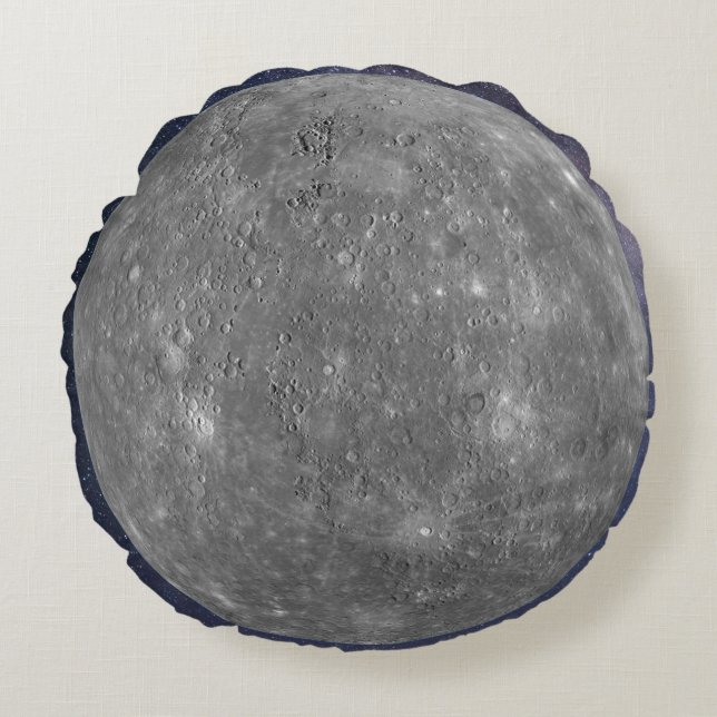 Planet Mercury Round Cushion (Front)