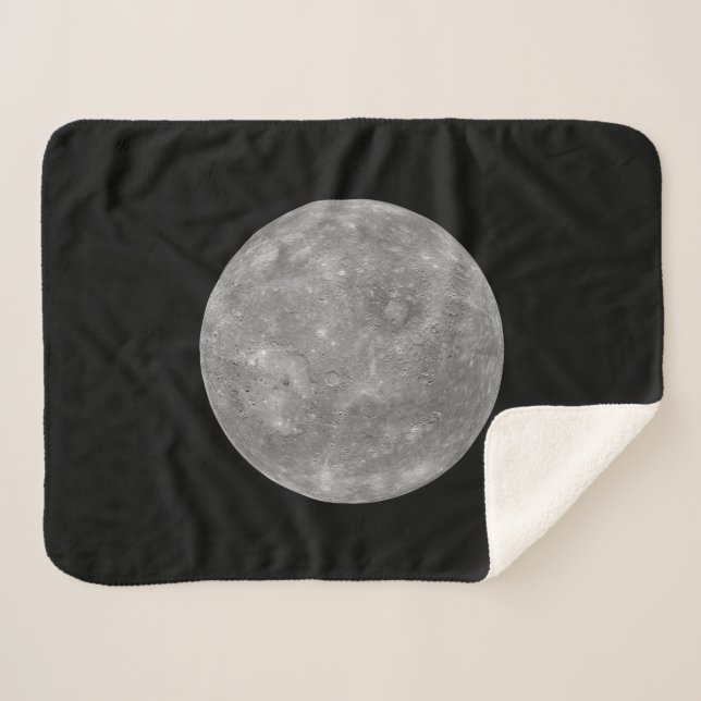 Planet Mercury Sherpa Blanket (Front (Horizontal))