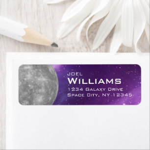 Planet Mercury Solar System Space Return Address Return Address Label