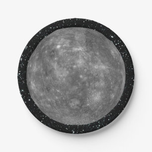 PLANET MERCURY star background (solar system) ~ Paper Plate