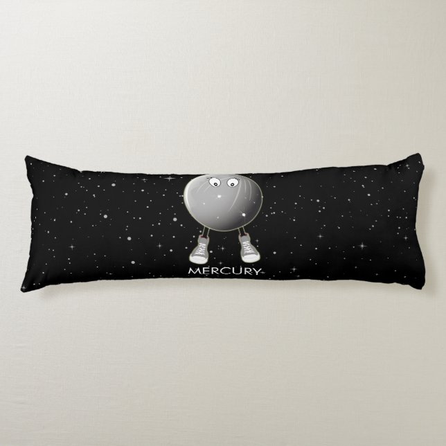 Planet Mercury & Stars Body Cushion (Front)