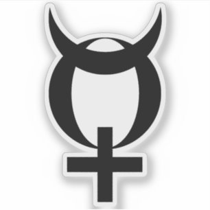 Planet Mercury Symbol (black)