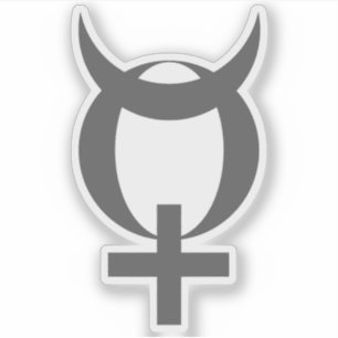 Planet Mercury Symbol (grey)