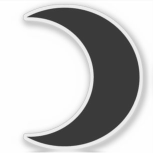 Planet Moon Symbol (black)